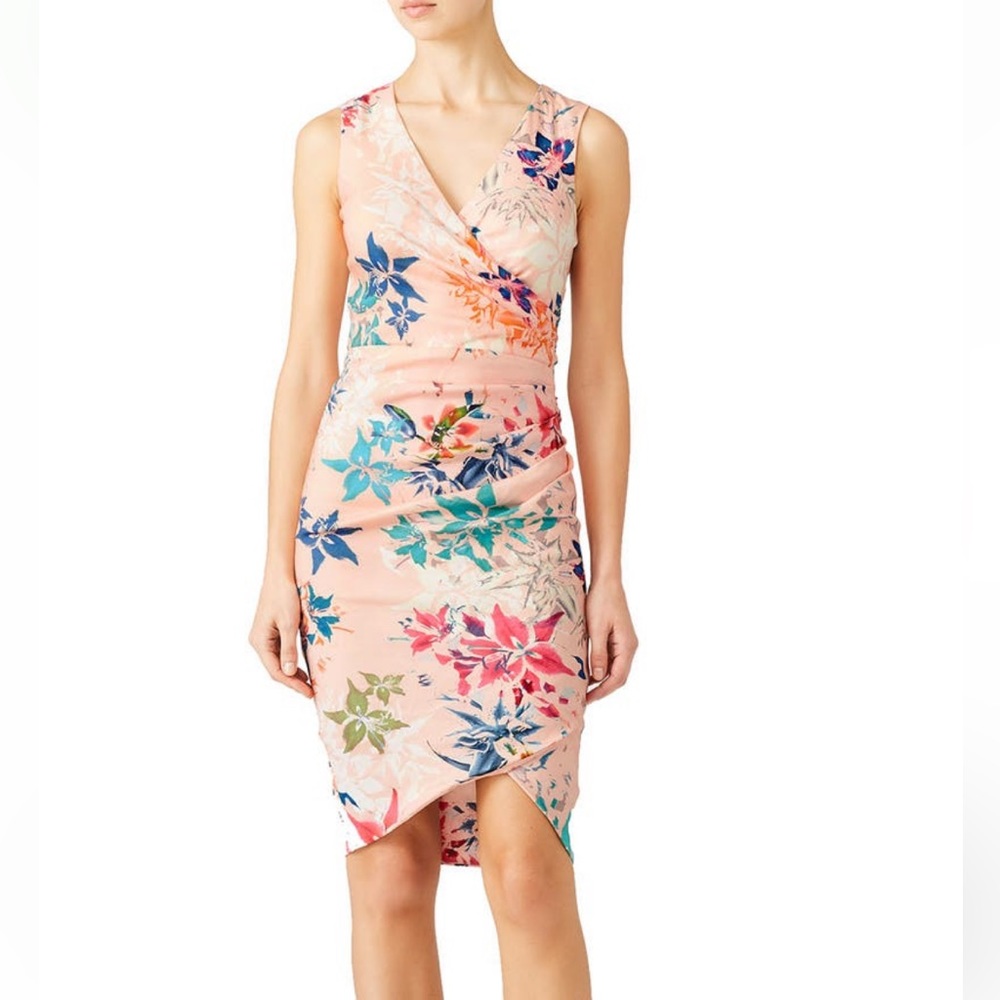 Nicole Miller floral Stephanie sheath dress size 0